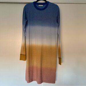 Free People We The Free Gradient Ombré Long Sleeve Midi Dress